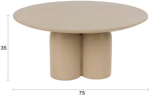 Housecraft living Ces Salontafel Rond 75 cm Beige - Foto 2