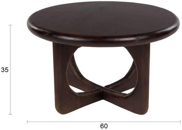 Housecraft living Jani Salontafel Rond 60 cm Mangohout Bruin donker - Foto 3