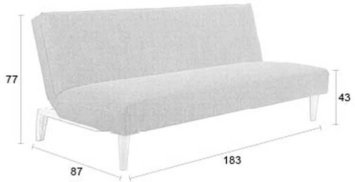 Housecraft Living Housecraft Luz Slaapbank 2 persoons Logeerbed Bedbank Grijs - Foto 3