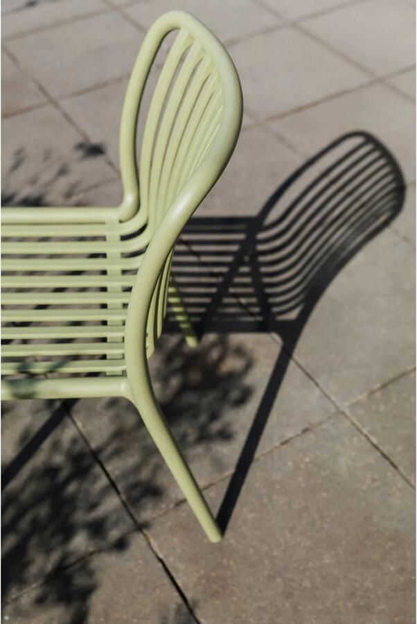 Housecraft Living Mante Tuinstoelen Kunststof Groen Set van 4 - Foto 3