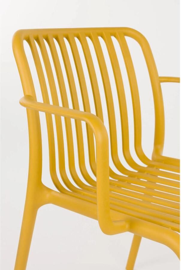Housecraft Living Mante Tuinstoelen Geel Set van 4 - Foto 3