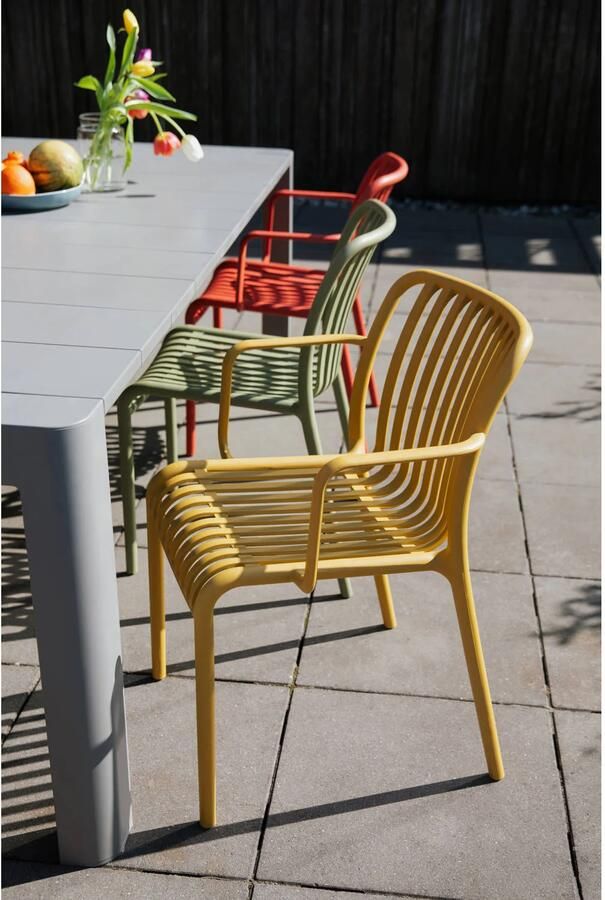 Housecraft Living Mante Tuinstoelen Geel Set van 4 - Foto 2