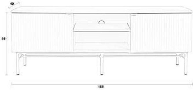 Housecraft living Feliz Lifestyle Cayo Dressoir Kast Laag Wit - Foto 3