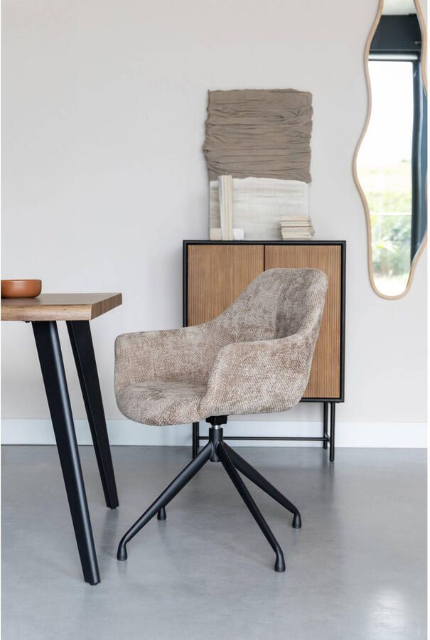 Housecraft Living Housecraft Wiz Eetkamerstoelen Draaibaar Blauw Set van 2 - Foto 3