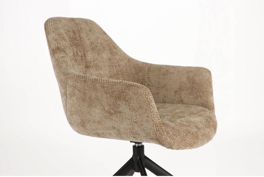 Housecraft Living Housecraft Wiz Eetkamerstoelen Draaibaar Bruin Set van 2 - Foto 3