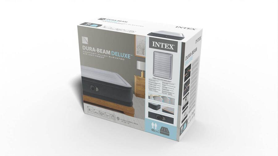 Intex Luchtbed Dura-Beam Deluxe Comfort Plush Queensize 152x203x46 cm - Foto 3