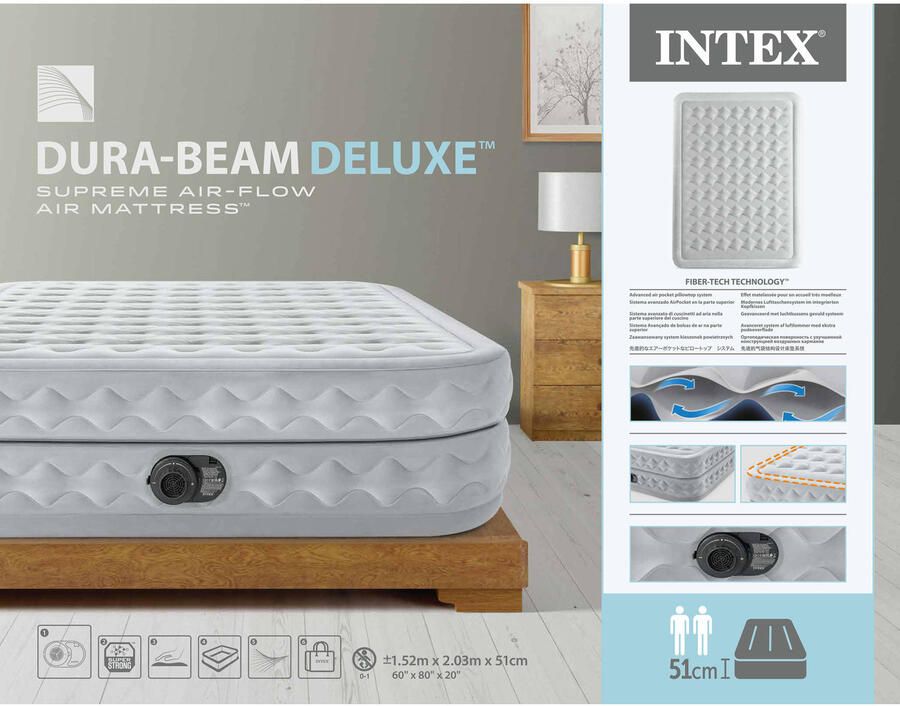 Intex Queen supreme air-flow luchtbed 2-persoons