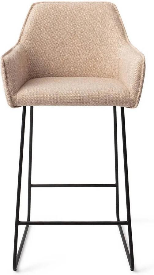 Jesper Home Barkruk Hofu Slide Black Wild Walnut (zithoogte 65cm)