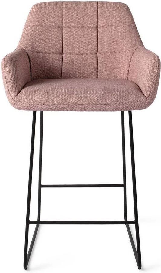 Jesper Home Barkruk Noto Slide Black Vintage Rose (zithoogte 65cm)