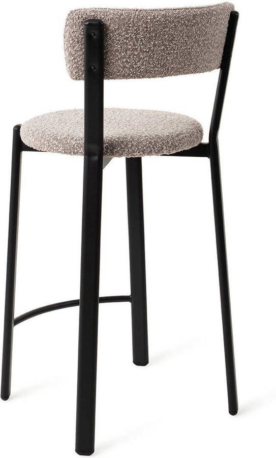 Jesper Home Barkruk Obu Bouclé Raccoon (zithoogte 65cm)