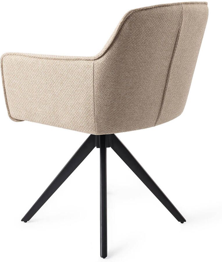 Jesper Home Eetkamerstoel Hofu Turn Black Draaibaar Wild Walnut - Foto 2