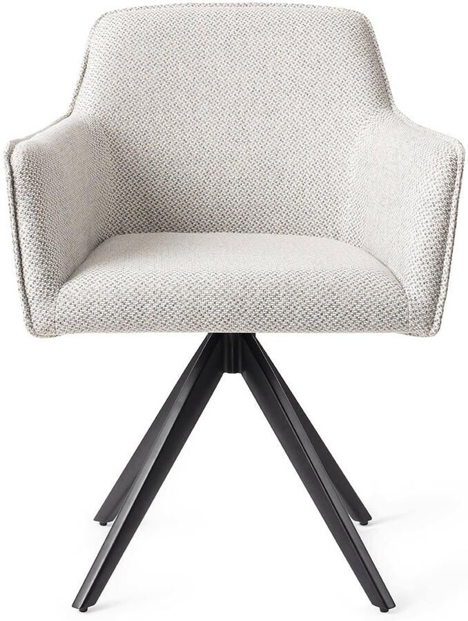 Jesper Home Eetkamerstoel Hofu Turn Black Draaibaar Checkers Charm - Foto 3