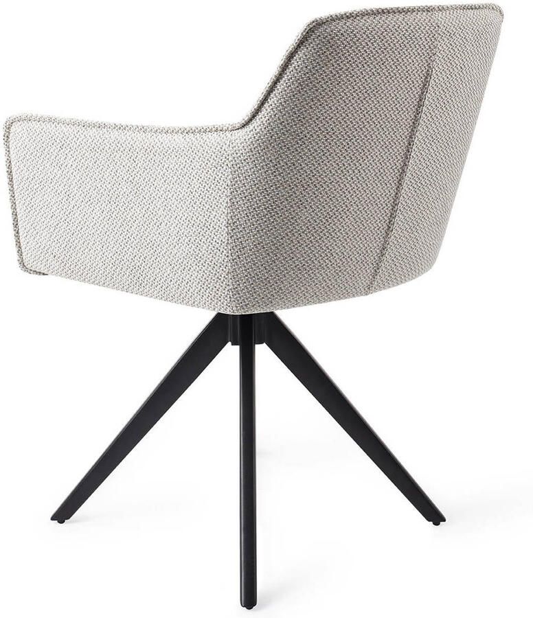 Jesper Home Eetkamerstoel Hofu Turn Black Draaibaar Checkers Charm