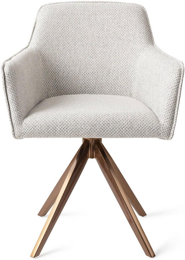 Jesper Home Eetkamerstoel Hofu Turn Rose Gold Checkers Charm - Foto 3