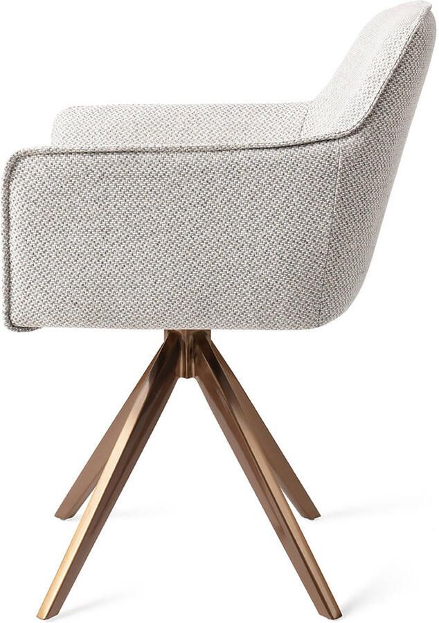 Jesper Home Eetkamerstoel Hofu Turn Rose Gold Checkers Charm - Foto 2