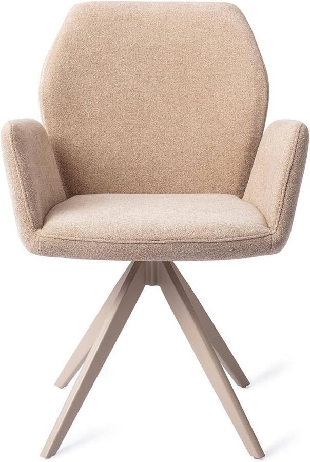 Jesper Home Draaibare Eetkamerstoel Misaki Turn Beige Funky Fudge - Foto 3