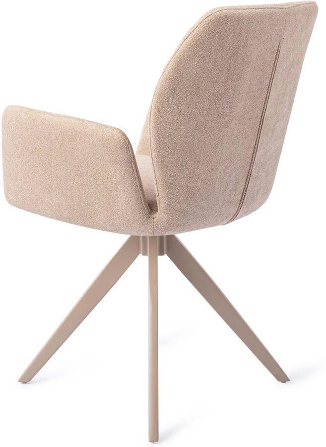 Jesper Home Draaibare Eetkamerstoel Misaki Turn Beige Funky Fudge - Foto 2