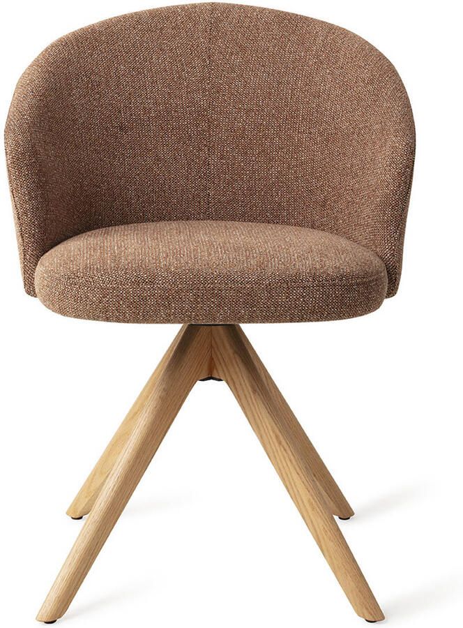 Jesper Home Eetkamerstoel Niimi Draaibaar Revolve Oak Natural Marron - Foto 3