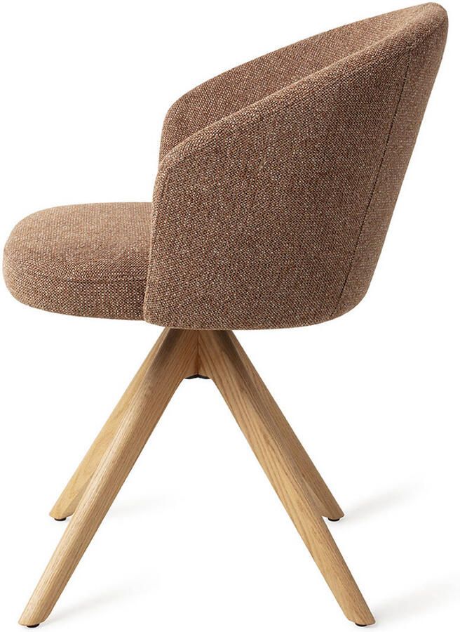 Jesper Home Eetkamerstoel Niimi Draaibaar Revolve Oak Natural Marron - Foto 2