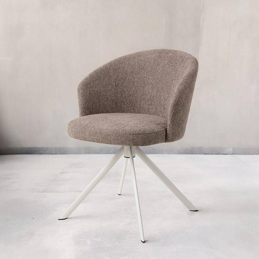 Jesper Home Eetkamerstoel Niimi Revolve White Saving Greige