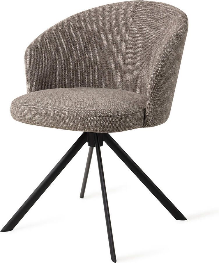 Jesper Home Eetkamerstoel Niimi Draaibaar Revolve Black Saving Greige