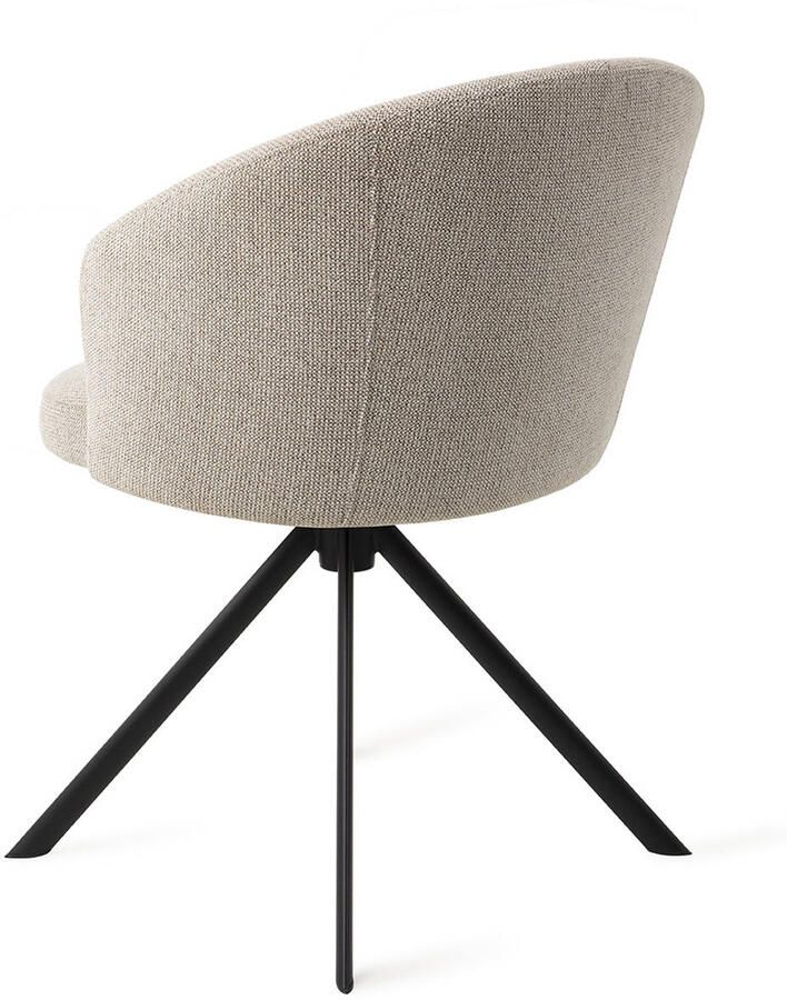 Jesper Home Eetkamerstoel Niimi Draaibaar Revolve Black Pure Pale