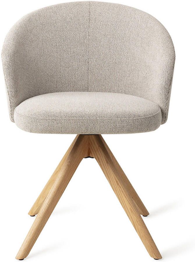 Jesper Home Eetkamerstoel Niimi Draaibaar Revolve Oak Natural Pure Pale - Foto 3