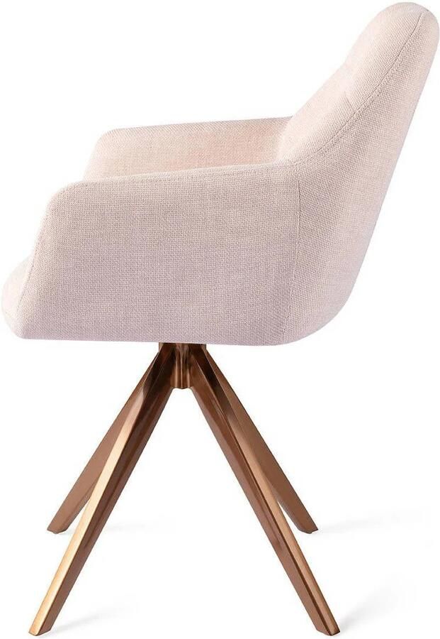 Jesper Home Draaibare Eetkamerstoel Noto Turn Rose Petal Pink - Foto 3