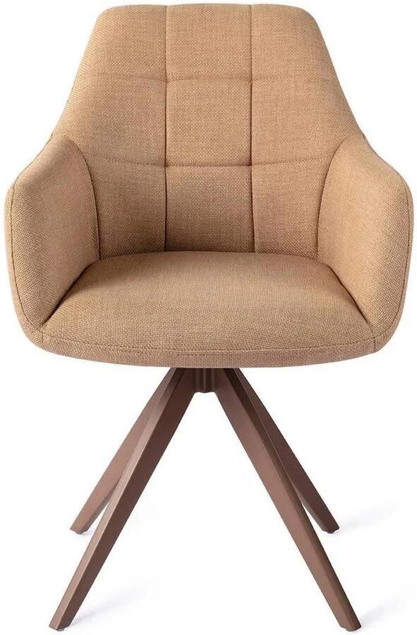 Jesper Home Draaibare Eetkamerstoel Noto Turn Brown Toasted Toffee