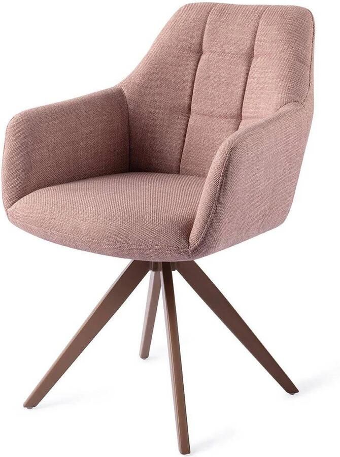 Jesper Home Draaibare Eetkamerstoel Noto Turn Brown Vintage Rose - Foto 3