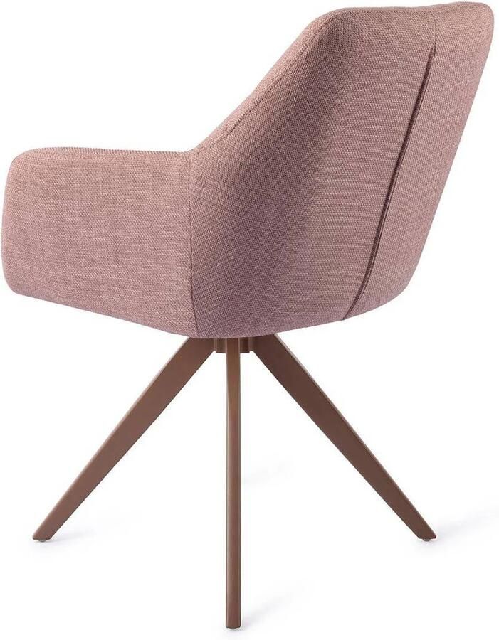 Jesper Home Draaibare Eetkamerstoel Noto Turn Brown Vintage Rose - Foto 2