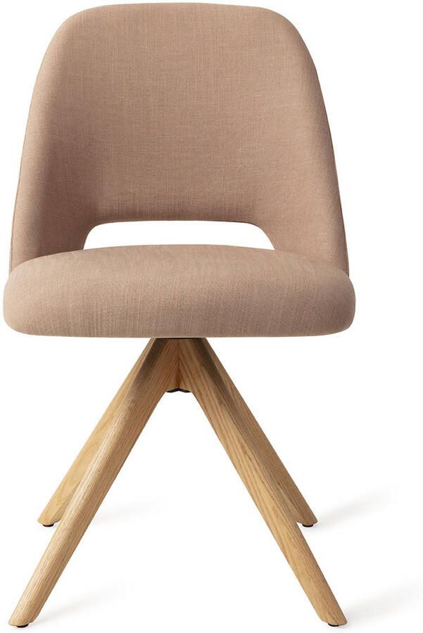 Jesper Home Eetkamerstoel Sasue Draaibaar Revolve Oak Natural Luster Liver - Foto 3