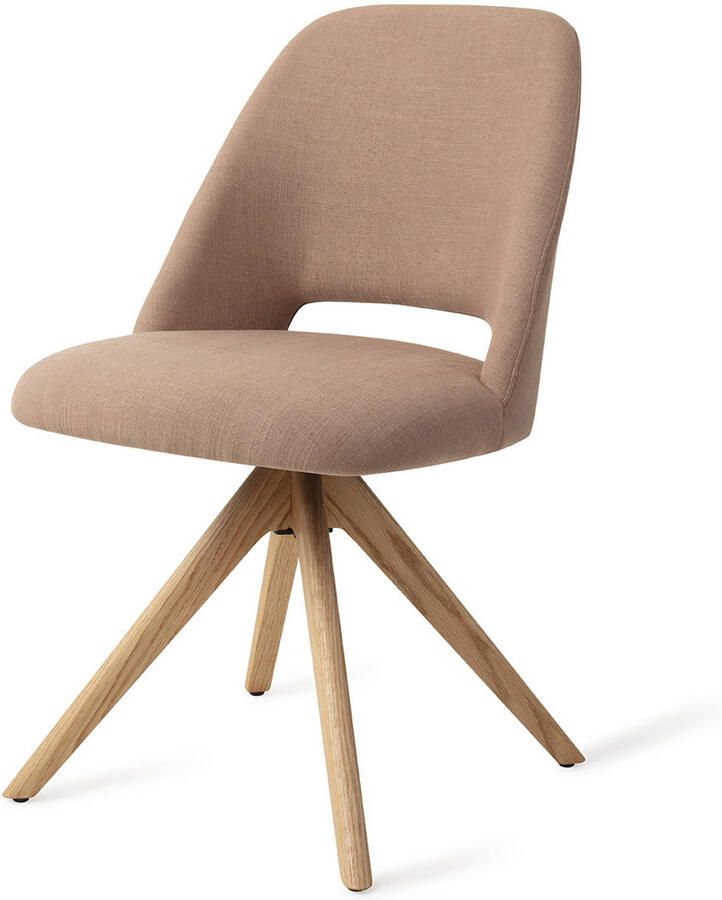 Jesper Home Eetkamerstoel Sasue Draaibaar Revolve Oak Natural Luster Liver - Foto 2