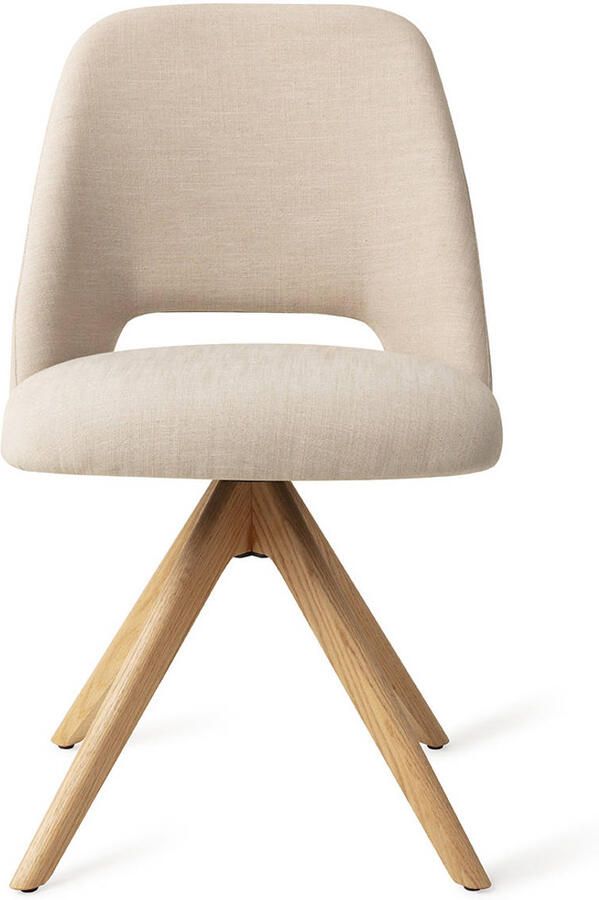 Jesper Home Eetkamerstoel Sasue Draaibaar Revolve Oak Natural Ecru Through and Through - Foto 3