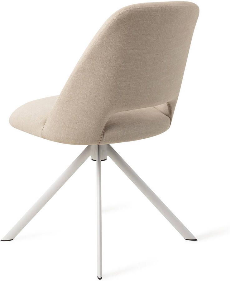 Jesper Home Eetkamerstoel Sasue Draaibaar Revolve White Through and Through