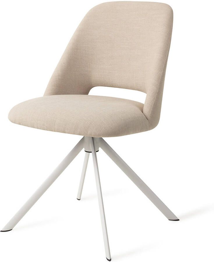 Jesper Home Eetkamerstoel Sasue Draaibaar Revolve White Through and Through - Foto 2