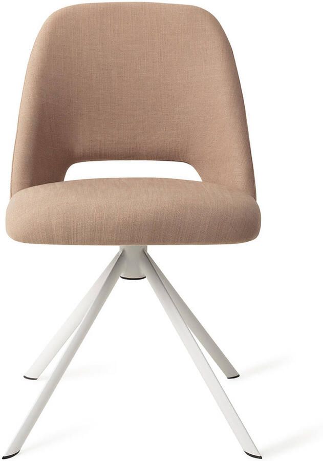 Jesper Home Eetkamerstoel Sasue Draaibaar Revolve White Luster Liver - Foto 3