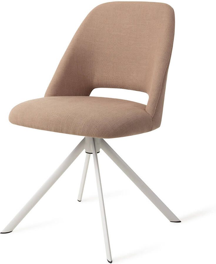 Jesper Home Eetkamerstoel Sasue Draaibaar Revolve White Luster Liver - Foto 2