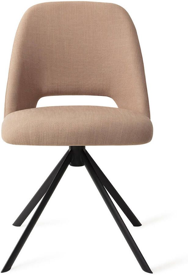 Jesper Home Eetkamerstoel Sasue Draaibaar Revolve Black Luster Liver - Foto 3