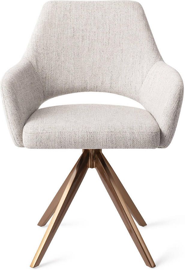 Jesper Home Eetkamerstoel Yanai Turn Rose Gold Pigeon - Foto 3