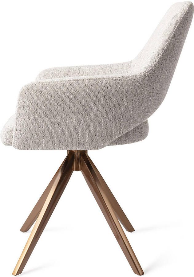 Jesper Home Eetkamerstoel Yanai Turn Rose Gold Pigeon - Foto 2