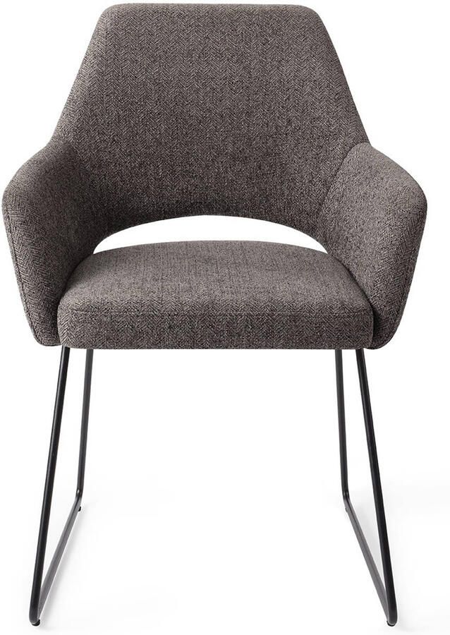 Jesper Home Eetkamerstoel Yanai Slide Black Amazing Grey - Foto 3