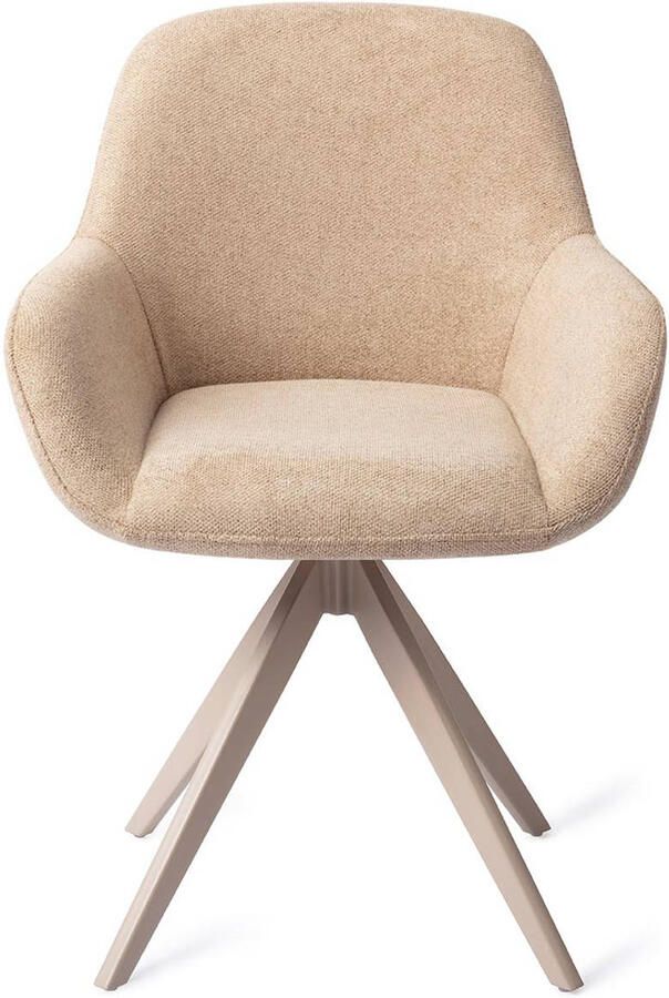 Jesper Home Draaibare Eetkamerstoel Kushi Turn Beige Desert Dunes - Foto 3