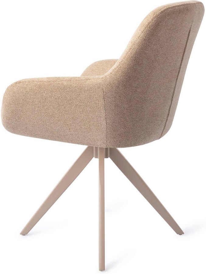 Jesper Home Draaibare Eetkamerstoel Kushi Turn Beige Desert Dunes - Foto 2