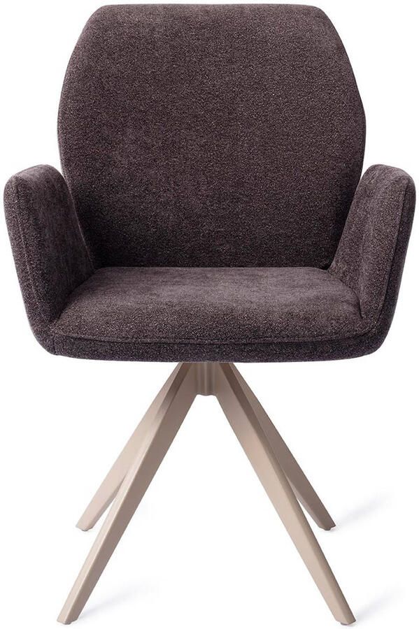 Jesper Home Draaibare Eetkamerstoel Misaki Turn Beige Almost Black - Foto 3