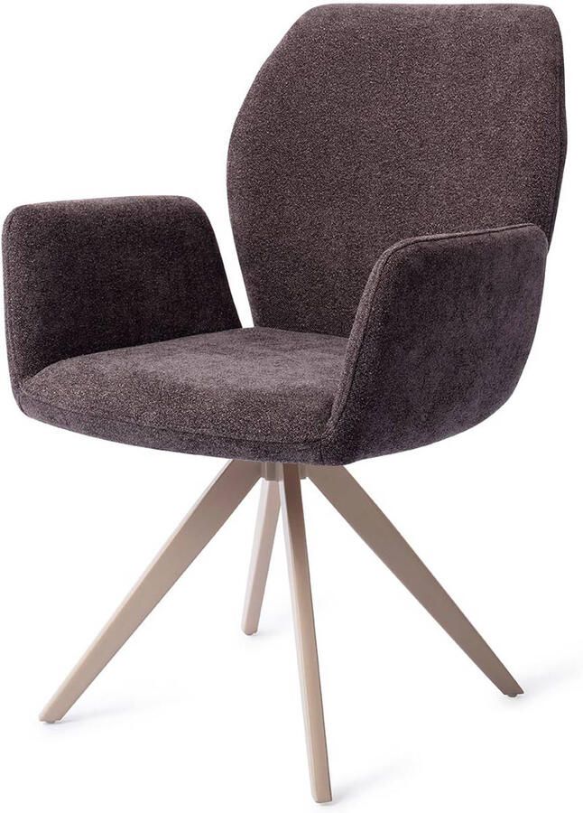Jesper Home Draaibare Eetkamerstoel Misaki Turn Beige Almost Black - Foto 2