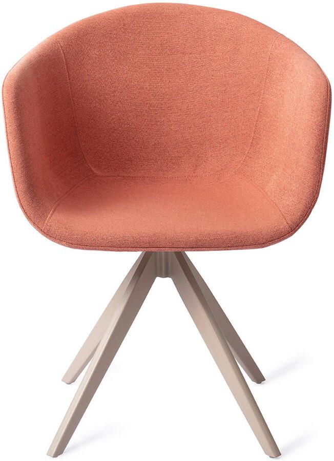 Jesper Home Draaibare Eetkamerstoel Yuni Turn Beige Coral Crush - Foto 3