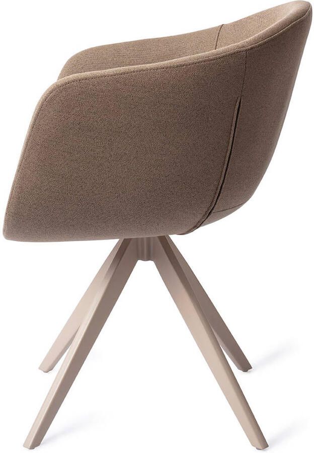 Jesper Home Draaibare Eetkamerstoel Yuni Turn Beige Mochachacha - Foto 2