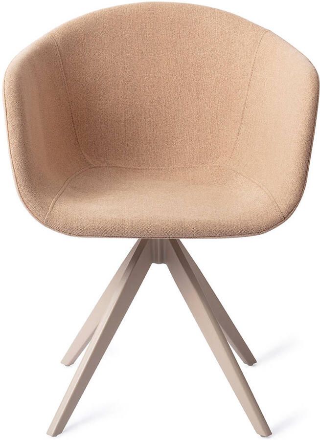 Jesper Home Draaibare Eetkamerstoel Yuni Turn Beige Mochachacha - Foto 3
