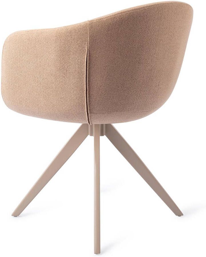 Jesper Home Draaibare Eetkamerstoel Yuni Turn Beige Mochachacha